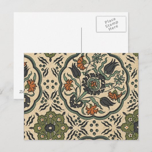 Decoratief Floral Persiaans teile design Briefkaart (Voorkant / Achterkant)