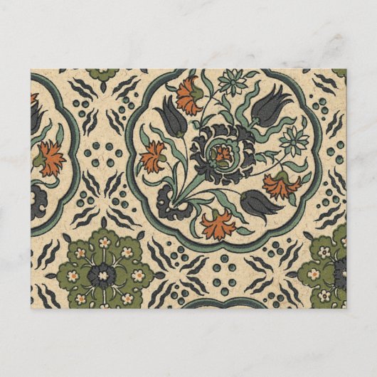 Decoratief Floral Persiaans teile design Briefkaart (Voorkant)