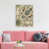 Decoratief Floral Persiaans teile design Canvas Afdruk (Insitu (Woonkamer))