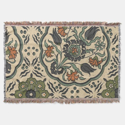 Decoratief Floral Persiaans teile design Deken (Voorkant)