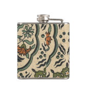 Decoratief Floral Persiaans teile design Heupfles (Achterkant)