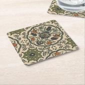 Decoratief Floral Persiaans teile design Kartonnen Onderzetters (Schuin)