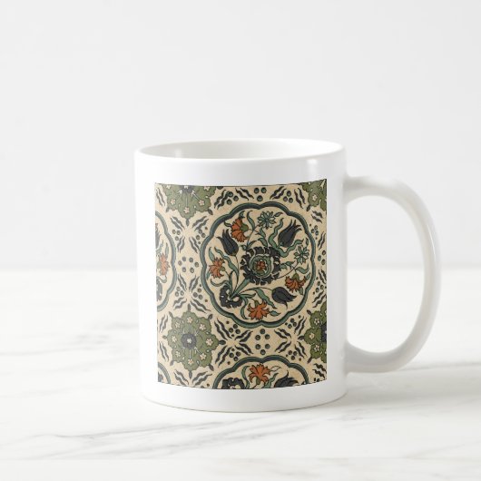 Decoratief Floral Persiaans teile design Koffiemok (Rechts)