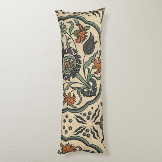 Decoratief Floral Persiaans teile design Lichaamskussen (Achterkant (Verticaal))