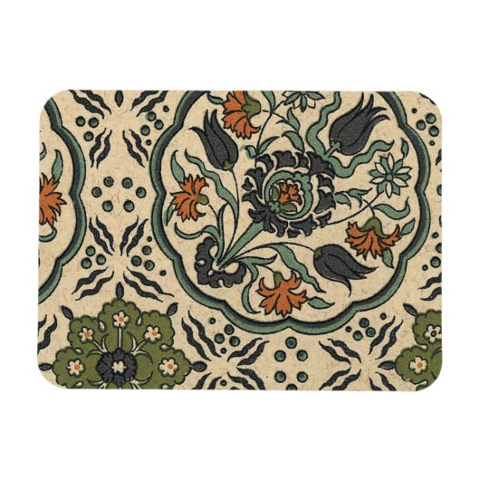 Decoratief Floral Persiaans teile design Magneet (Horizontaal)