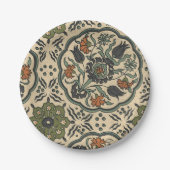 Decoratief Floral Persiaans teile design Papieren Bordje (Voorkant)