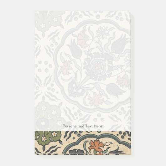 Decoratief Floral Persiaans teile design Post-it® Notes (Voorkant)