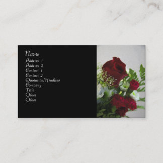 Decoratief Floral Visitekaartje