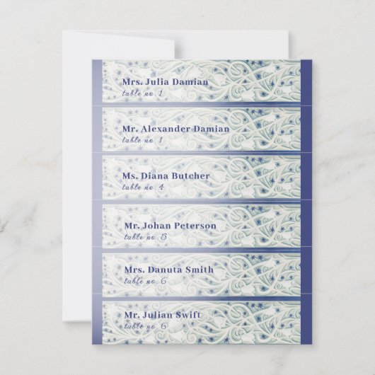 Decoratief Foliage Feestelijk Kerstdiner Kaart (Voorkant)