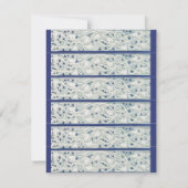 Decoratief Foliage Feestelijk Kerstdiner Kaart (Achterkant)