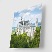 Decoratief fotografisch Neuschwanstein Castle Vierkante Klok (Hoek)