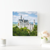 Decoratief fotografisch Neuschwanstein Castle Vierkante Klok (Huis)