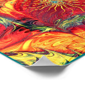 Decoratief fractaal ontwerp poster (Hoek)