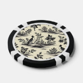 Decoratief Frans toile patroon Poker Chips (Enkel)