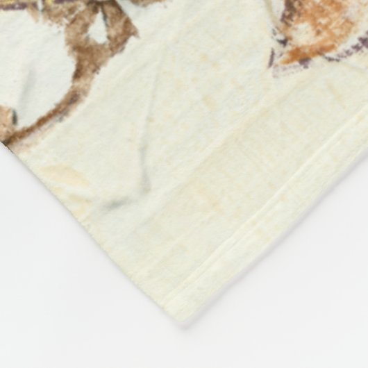 Decoratief fresco-ontwerp met Wereldbol ventilator Fleece Deken (Hoek)