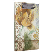 Decoratief fresco-ontwerp met Wereldbol ventilator Klembord (Rechts)