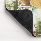 Decoratief fresco-ontwerp met Wereldbol ventilator Muismat (Hoek)