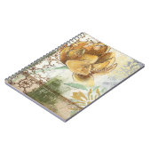 Decoratief fresco-ontwerp met Wereldbol ventilator Notitieboek (Linkerzijde)