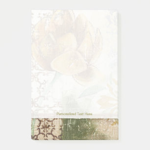 Decoratief fresco-ontwerp met Wereldbol ventilator Post-it® Notes