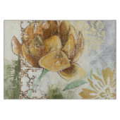 Decoratief fresco-ontwerp met Wereldbol ventilator Snijplank (Voorkant)