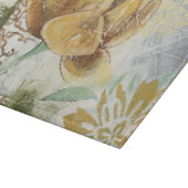 Decoratief fresco-ontwerp met Wereldbol ventilator Snijplank (Hoek)