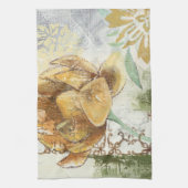 Decoratief fresco-ontwerp met Wereldbol ventilator Theedoek (Verticaal)