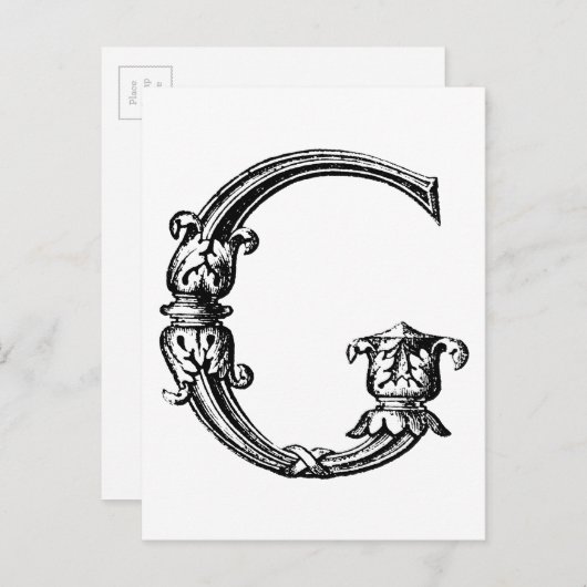 DECORATIEF G BRIEFKAART (Voorkant / Achterkant)