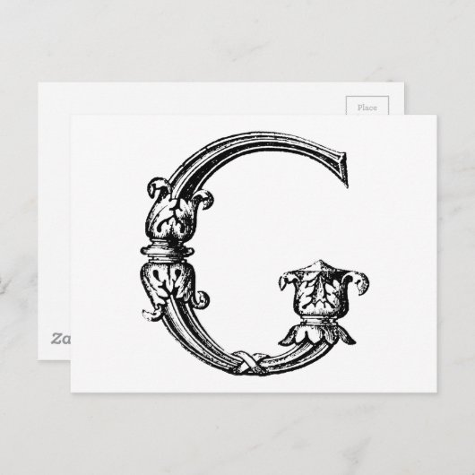 DECORATIEF G BRIEFKAART (Voorkant / Achterkant)