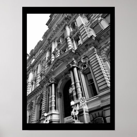 Decoratief gebouw poster (Voorkant)