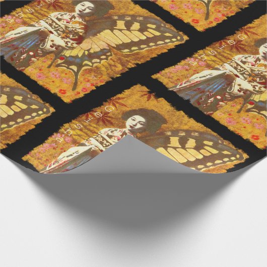  decoratief geisha-verpakkingspapier cadeaupapier (Hoek)