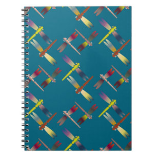Decoratief gekleurd naadloos patroon met schattige notitieboek