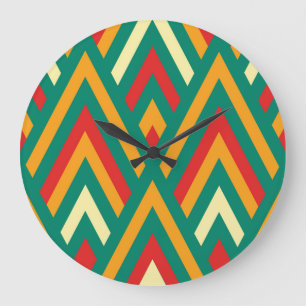 Decoratief Geometrisch: Abstract Naadloos. Grote Klok