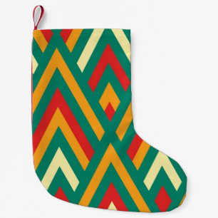 Decoratief Geometrisch: Abstract Naadloos. Kleine Kerstsok