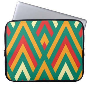 Decoratief Geometrisch:  Abstract Naadloos. Laptop Sleeve