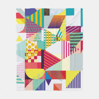 Decoratief geometrisch, abstract naadloos patroon. fleece deken