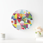 Decoratief geometrisch, abstract naadloos patroon. grote klok (Huis)