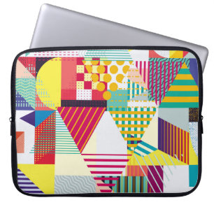 Decoratief geometrisch, abstract naadloos patroon. laptop sleeve