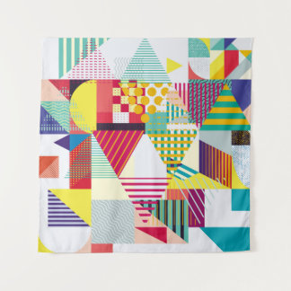 Decoratief geometrisch, abstract naadloos patroon. wandkleed