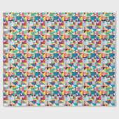 Decoratief geometrisch:  Abstract patroon. Cadeaupapier (Vlak)