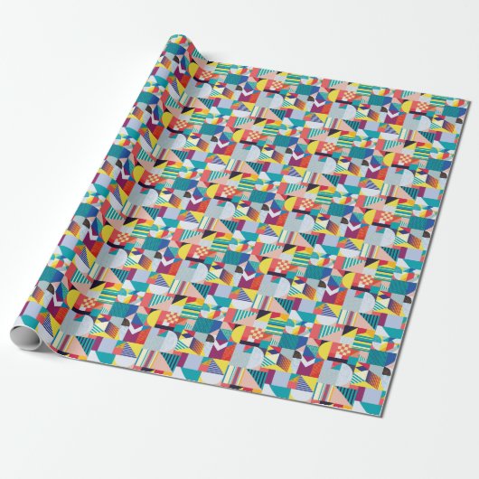 Decoratief geometrisch:  Abstract patroon. Cadeaupapier (Uitgerold)