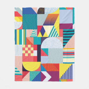 Decoratief geometrisch: Abstract patroon. Fleece Deken