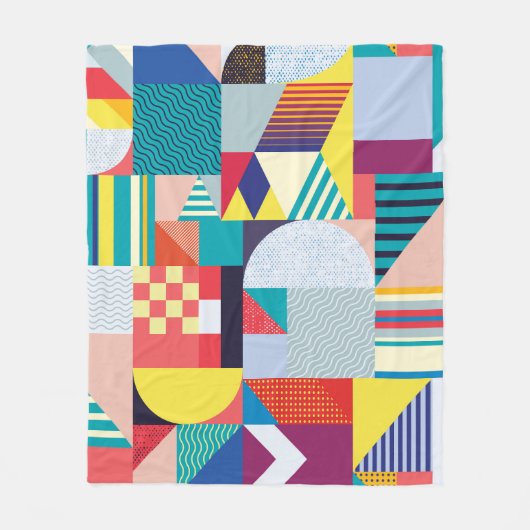 Decoratief geometrisch:  Abstract patroon. Fleece Deken (Voorkant)