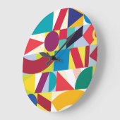 Decoratief geometrisch Abstract patroon Grote Klok (Hoek)