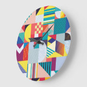 Decoratief geometrisch: Abstract patroon. Grote Klok (Hoek)