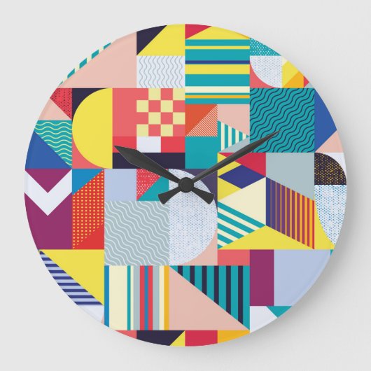 Decoratief geometrisch: Abstract patroon. Grote Klok (Voorkant)