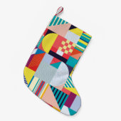 Decoratief geometrisch: Abstract patroon. Kleine Kerstsok (Voorkant (Hangend))