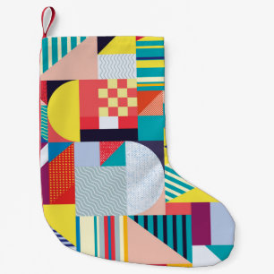 Decoratief geometrisch: Abstract patroon. Kleine Kerstsok