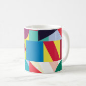 Decoratief geometrisch Abstract patroon Koffiemok (Voorkant rechts)