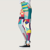 Decoratief geometrisch: Abstract patroon. Leggings (Links)