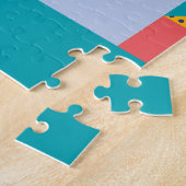 Decoratief geometrisch: Abstract patroon. Legpuzzel (Zijkant)